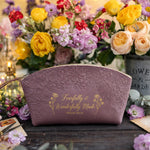 Fearfully & Wonderfully Made Psalm 139:14 full-grain leather makeup bag, Christian scripture gift