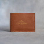 My Rock & My Fortress Psalm 18:2 full-grain leather wallet, Christian scripture gift