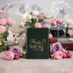 I Will Fear No Evil Psalm 23:4 Forest Green full-grain leather passport cover, Christian scripture gift
