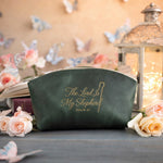 The Lord Is My Shepherd Psalm 23 full-grain leather makeup bag, Christian scripture gift