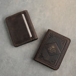 The Lord Is My Light Psalm 27:1 full-grain leather wallet, Christian scripture gift