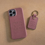 I Will Bless The Lord At All Times Psalm 34 handcrafted leather iPhone case, Christian scripture gift