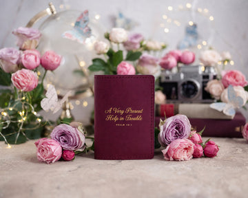 Psalm 46:1 passport cover – "a very present help" bible verse gift