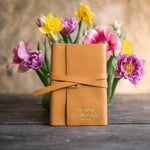 Be Still & Know Psalm 46:10 handcrafted leather journal, Christian scripture gift