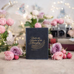 Under The Shadow Of The Almighty Psalm 91:1 full-grain leather passport cover, Christian scripture gift