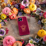 Be Ye Transformed Rom. 12:2 handcrafted leather iPhone case, Christian scripture gift