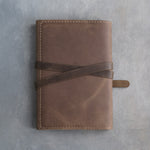 Sicilian Brown leather journal, Medium size, back
