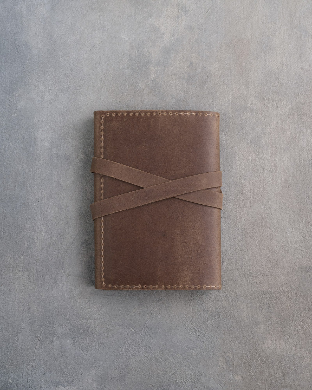 Sicilian Brown leather journal, Small size, back