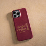 The Light Of The World Matt. 5:14 handcrafted leather iPhone case, Christian scripture gift