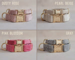 Velvet Dog Collar with fast release buckle