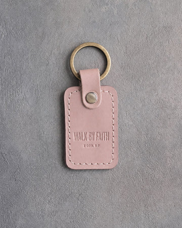 2 corinthians 5:7 keychain – "walk by faith" bible verse gift