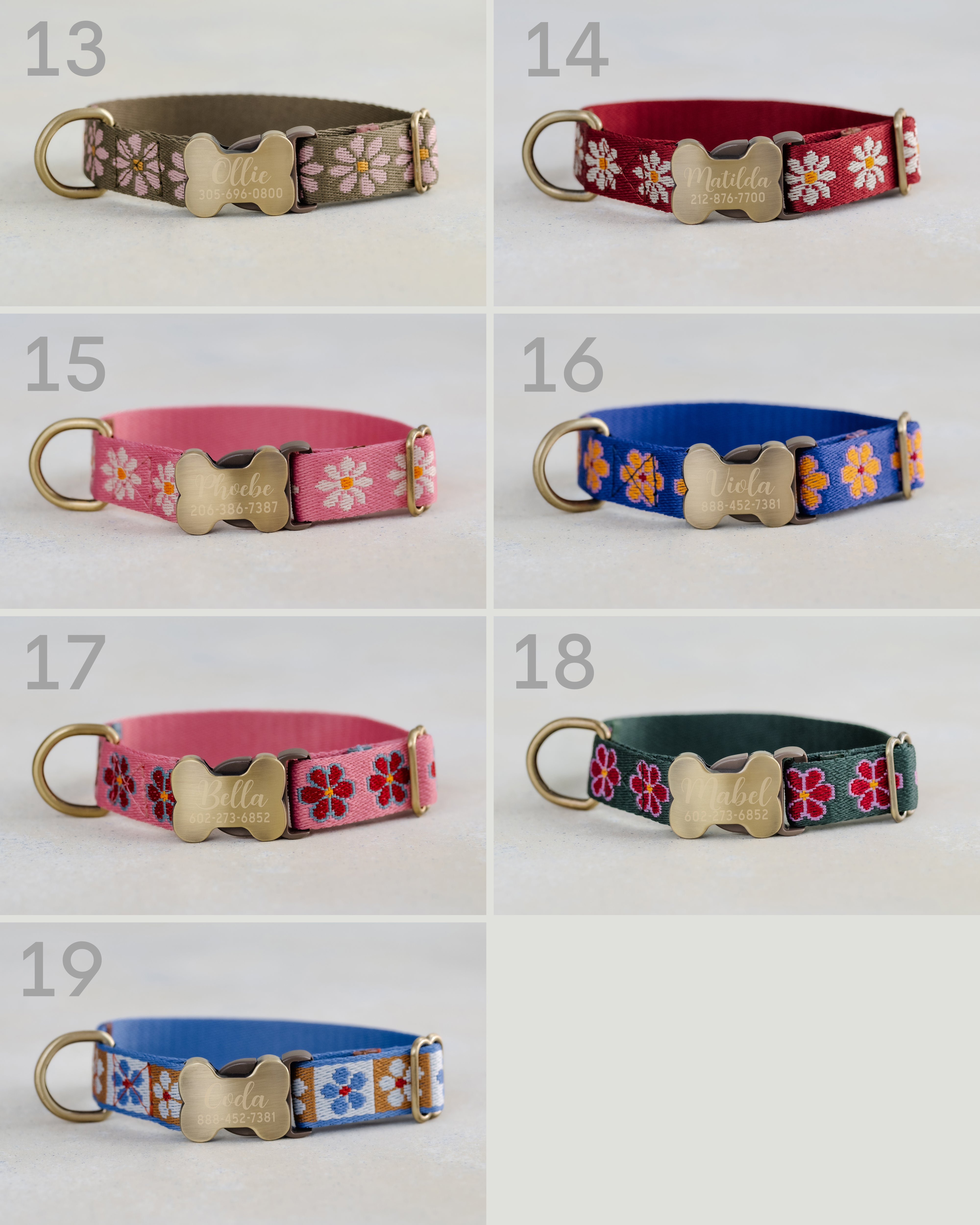 Personalized puppy collar
