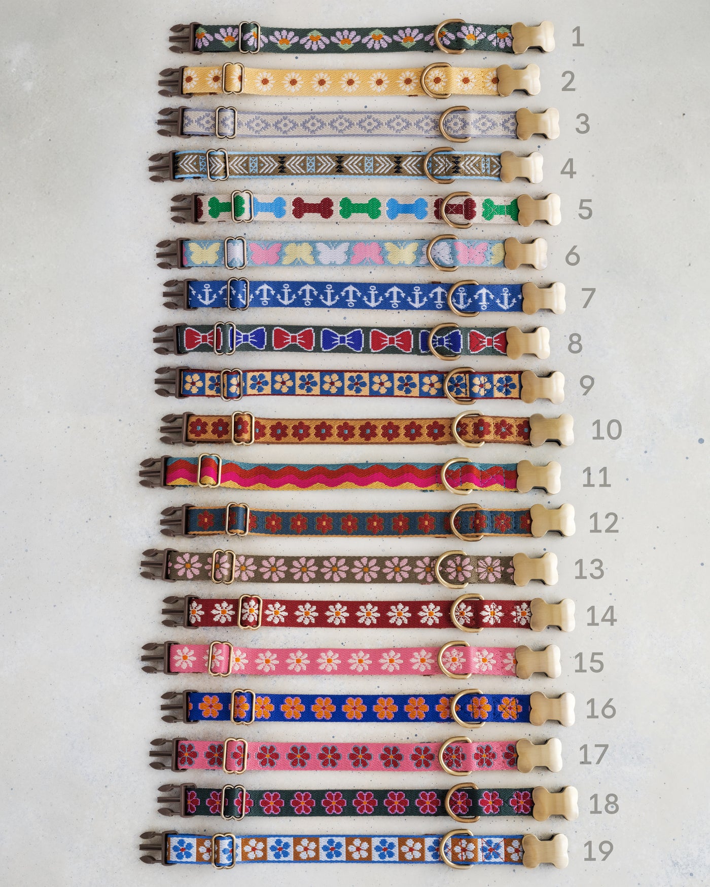 Personalized Dog Collar - Dog Collar and Leash Set - Custom webbing design collar