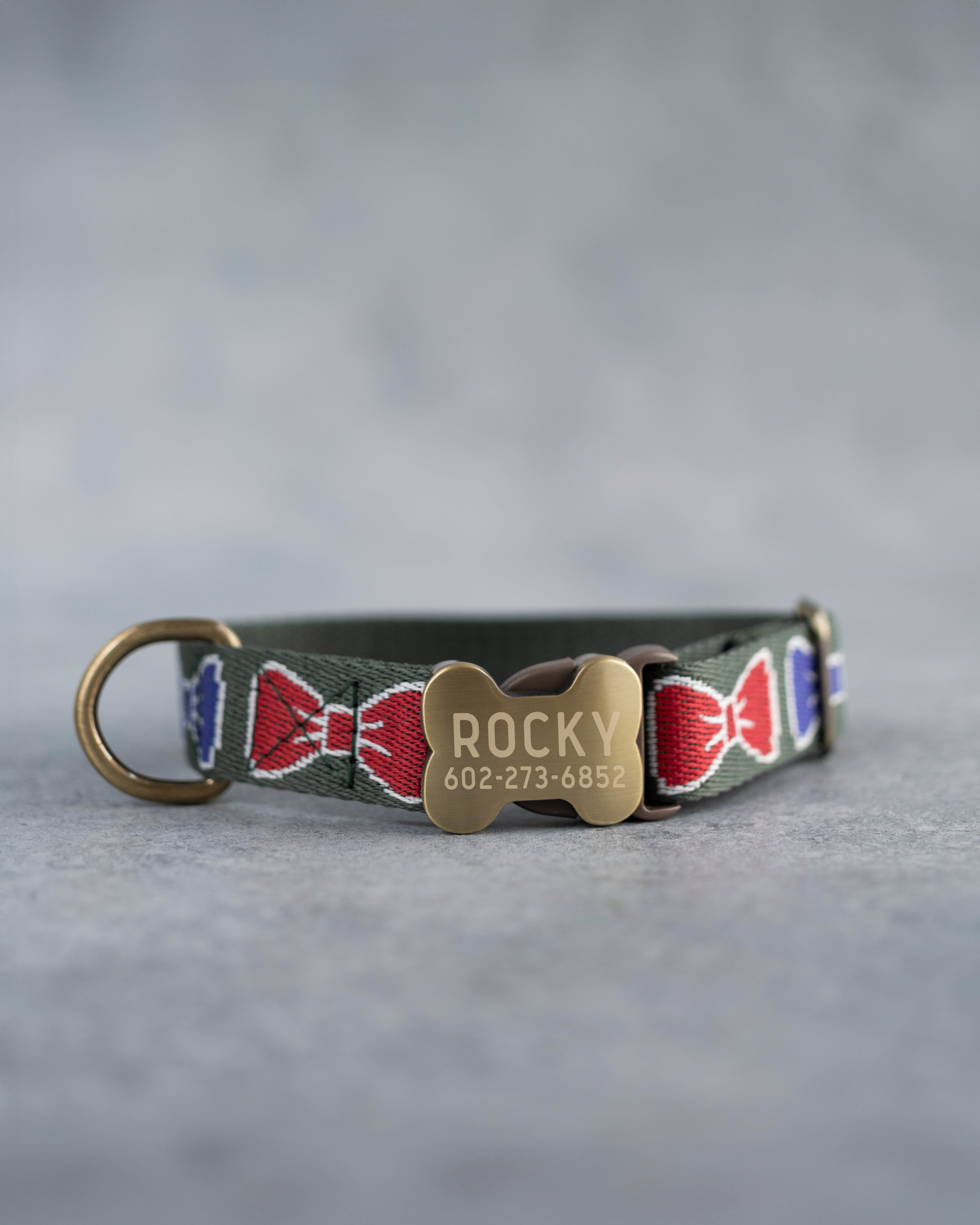 Custom dog collar in variety of designs