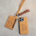 Webbing dog collar floral brown