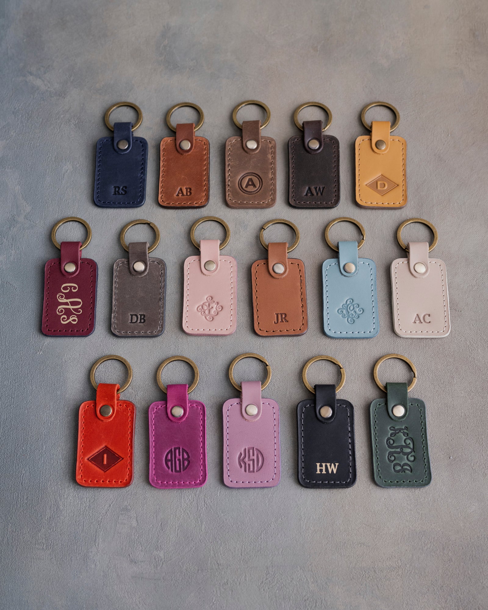 Personalized Leather Keychain