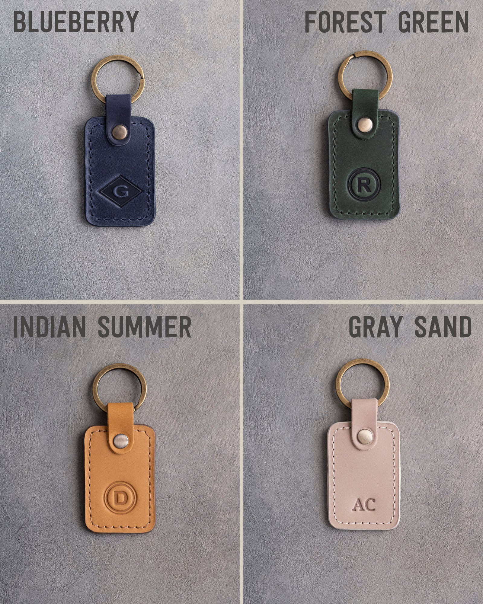Personalized Leather Keychain