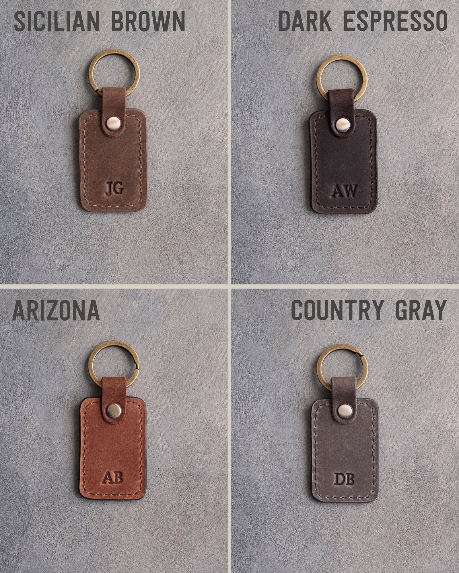 Personalized Leather Keychain