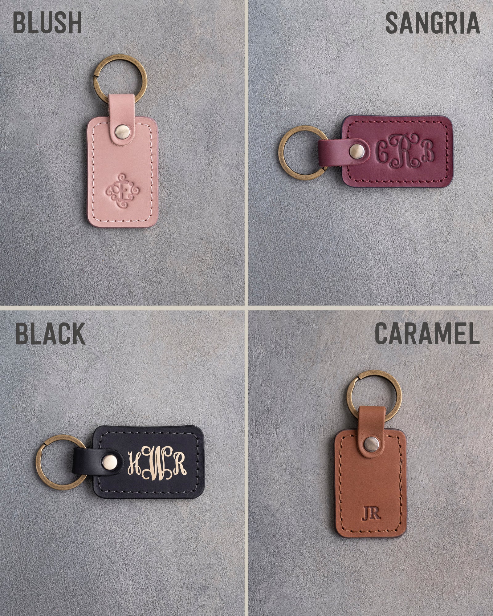 Personalized Leather Keychain