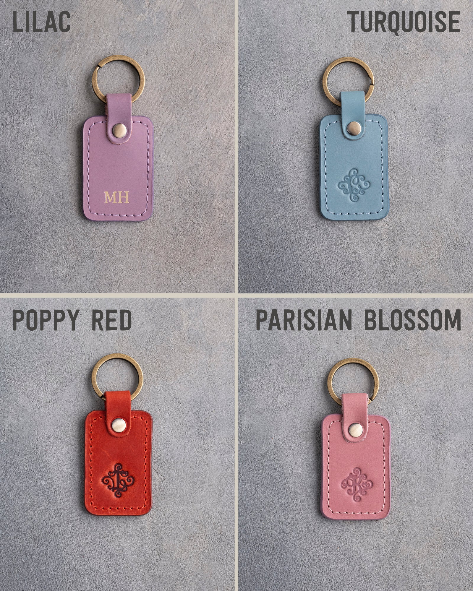 Personalized Leather Keychain