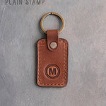 Personalized Leather Keychain in Arizona Leather