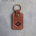 Personalized Leather Keychain in Arizona Leather