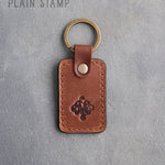Personalized Leather Keychain in Arizona Leather