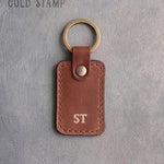 Personalized Leather Keychain in Arizona Leather