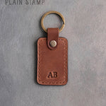 Personalized Leather Keychain in Arizona Leather