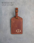 Arizona Leather Luggage Tag Personalized