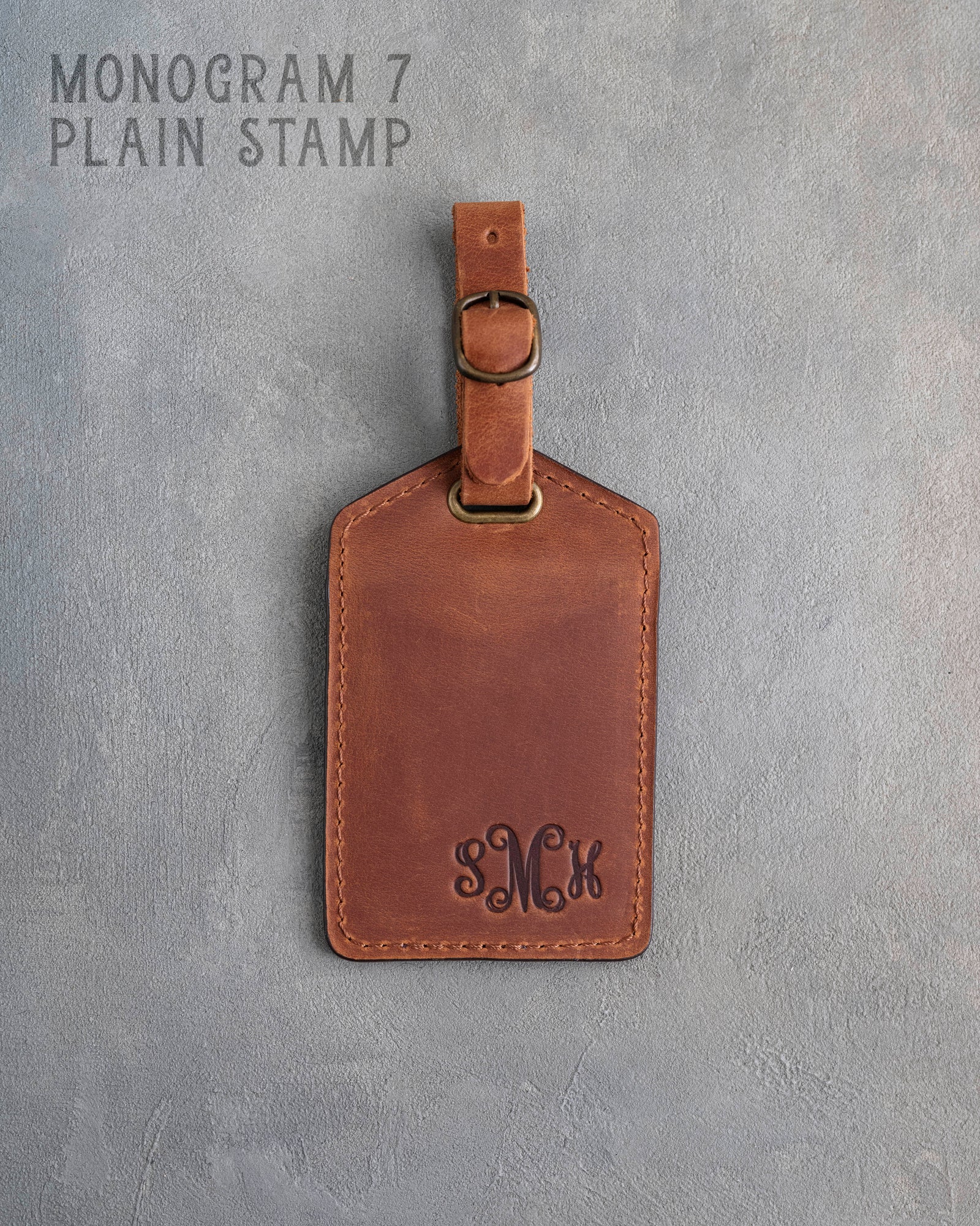 Arizona Leather Luggage Tag Personalized - Custom - Logo - Embossed - Corporate Gift