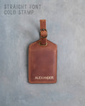 Arizona Leather Luggage Tag Personalized