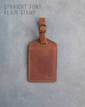 Arizona Leather Luggage Tag Personalized