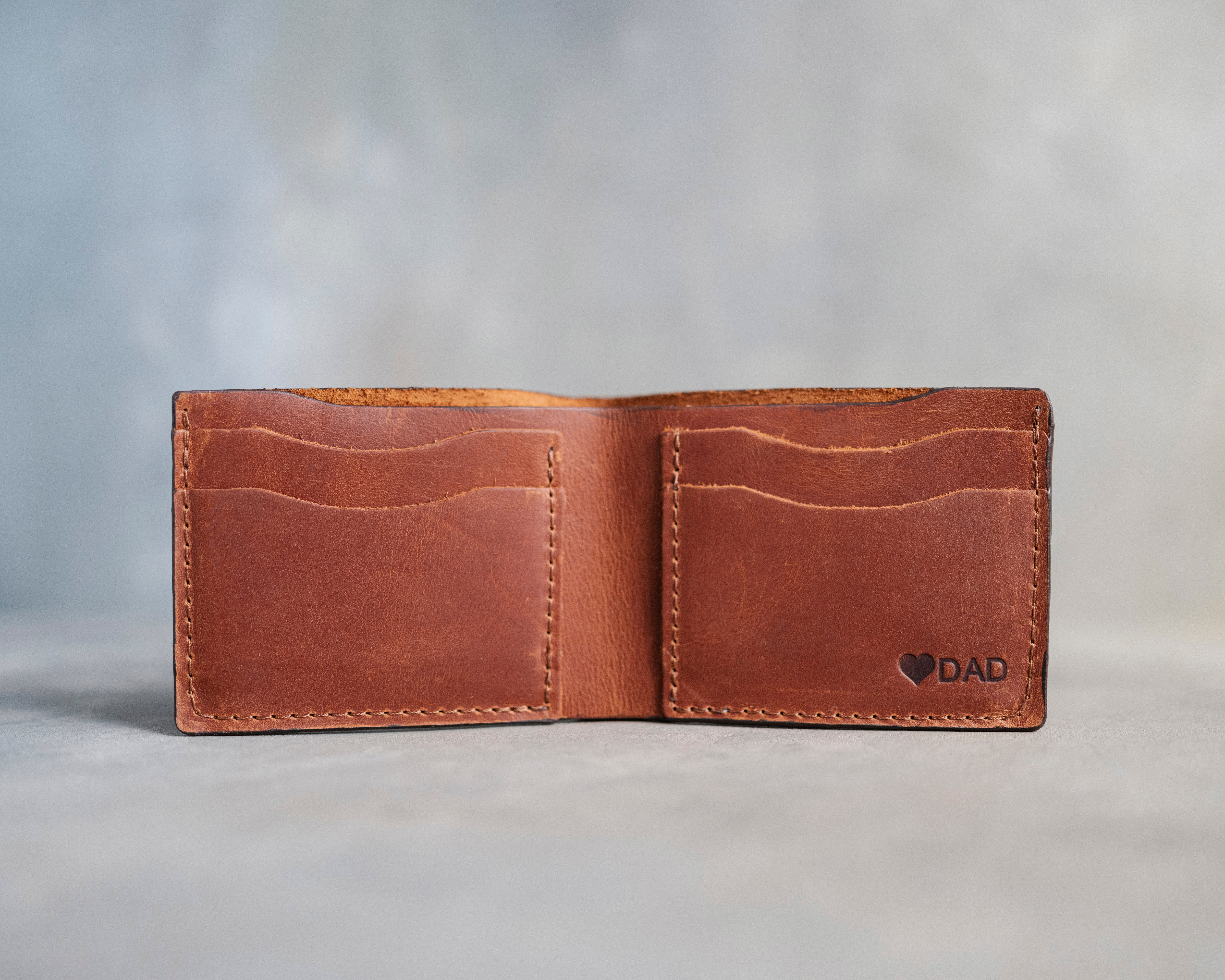 Leather Wallet Bifold in Arizona Leather