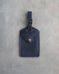 Blueberry Leather Luggage Tag Personalized