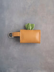 Indian Summer Leather Dog Poop Bag Holder with button closure