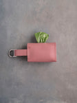 Parisian Blossom Leather Dog Poop Bag Holder with button closure