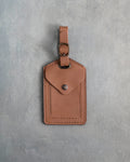 Caramel Leather Luggage Tag Personalized