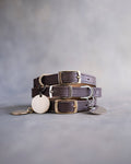 Dog Collar in Dark Espresso leather with classy pin buckle