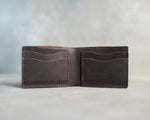 Leather Wallet Bifold in Dark Espresso Leather