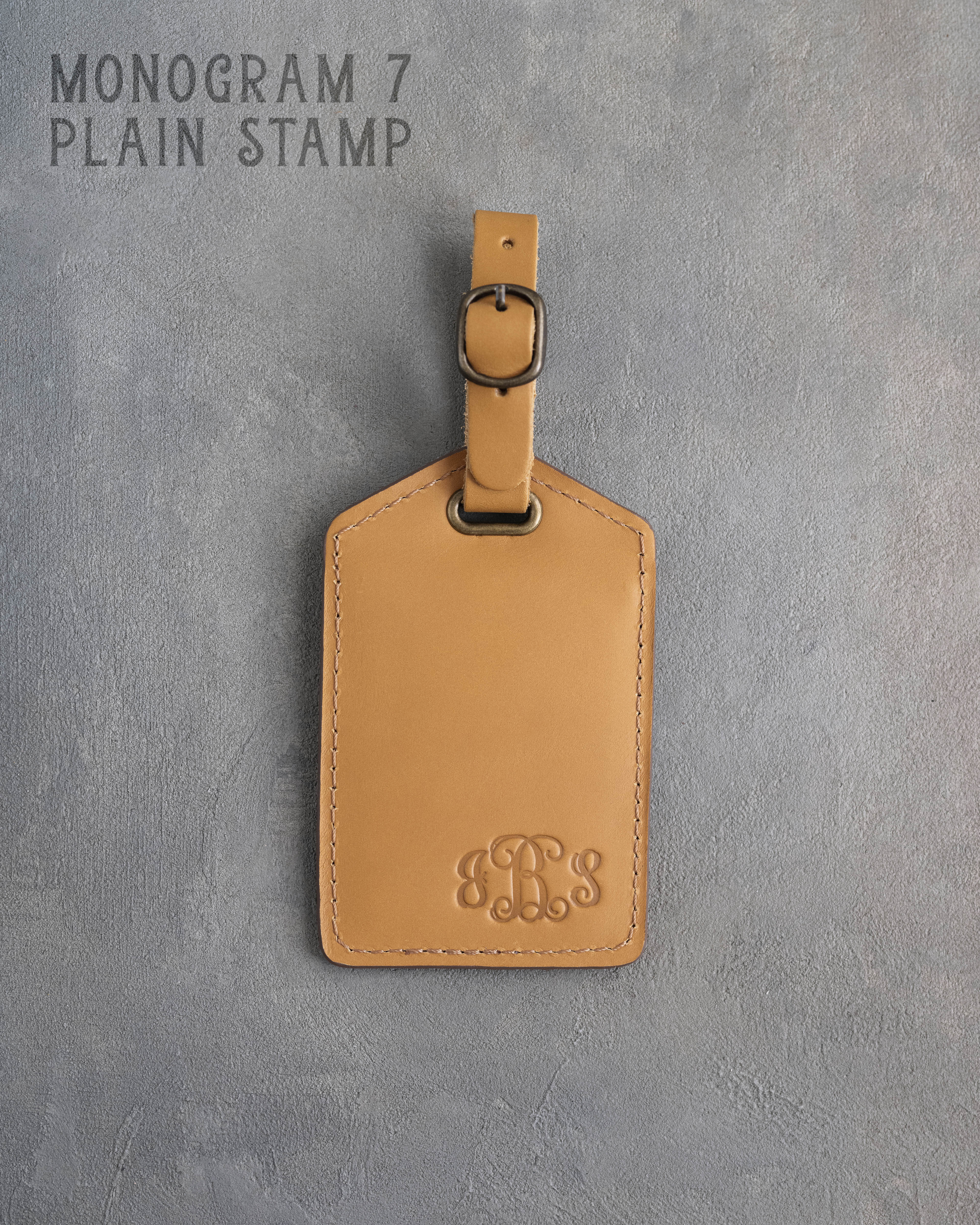 Indian Summer Leather Luggage Tag Personalized