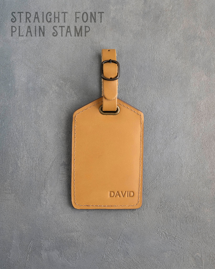Indian Summer Leather Luggage Tag Personalized
