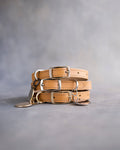 Dog Collar in Indian Summer leather with classy pin buckle