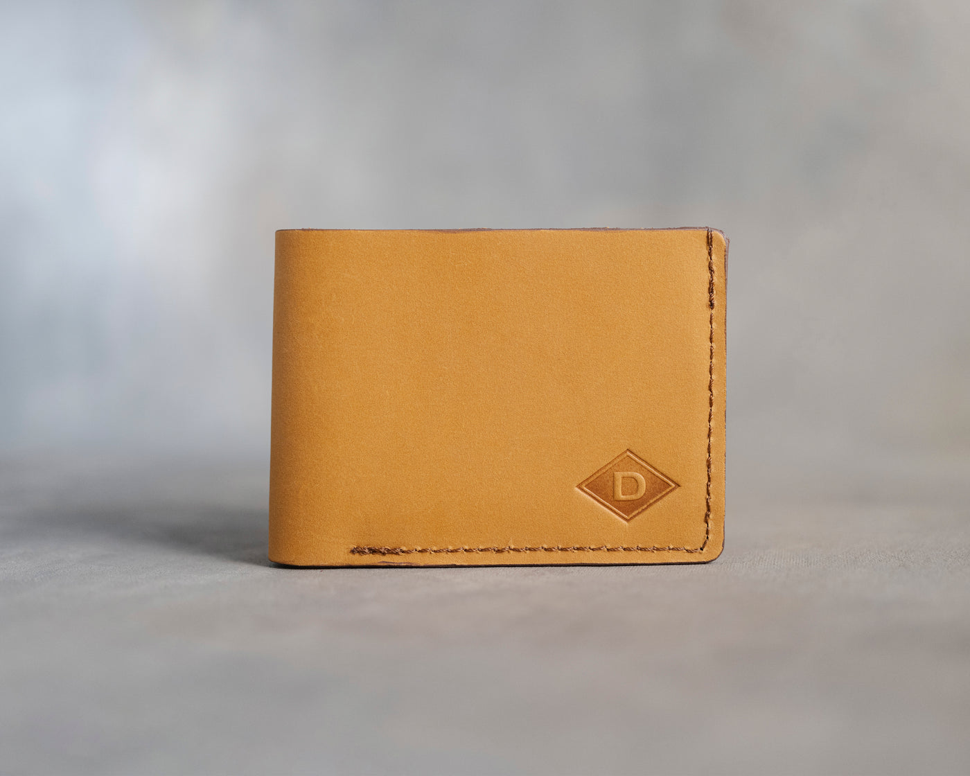 Leather Wallet Bifold in Indian Summer Leather