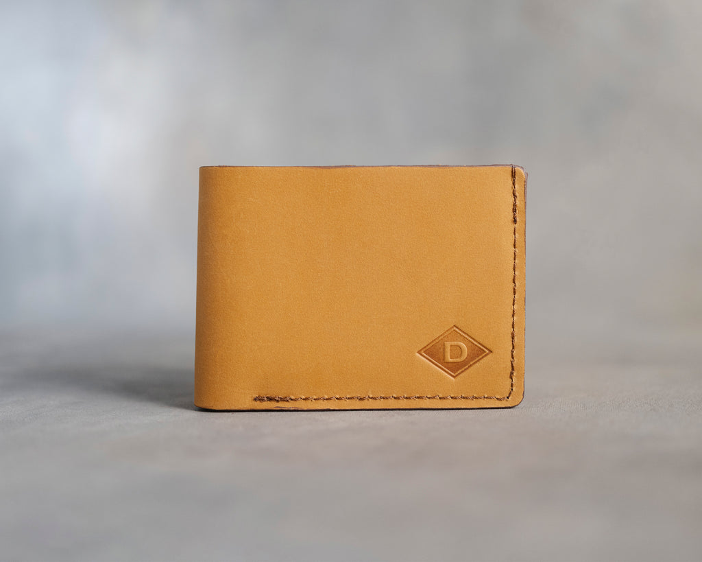 Leather Wallet Bifold in Indian Summer Leather