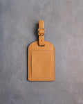 Floral Name Luggage Tag in Indian Summer Leather