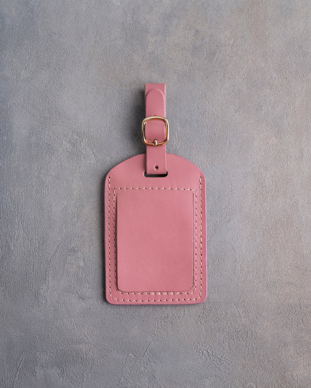 Floral Name Luggage Tag in Parisian Blossom Leather with hand-finished detailing