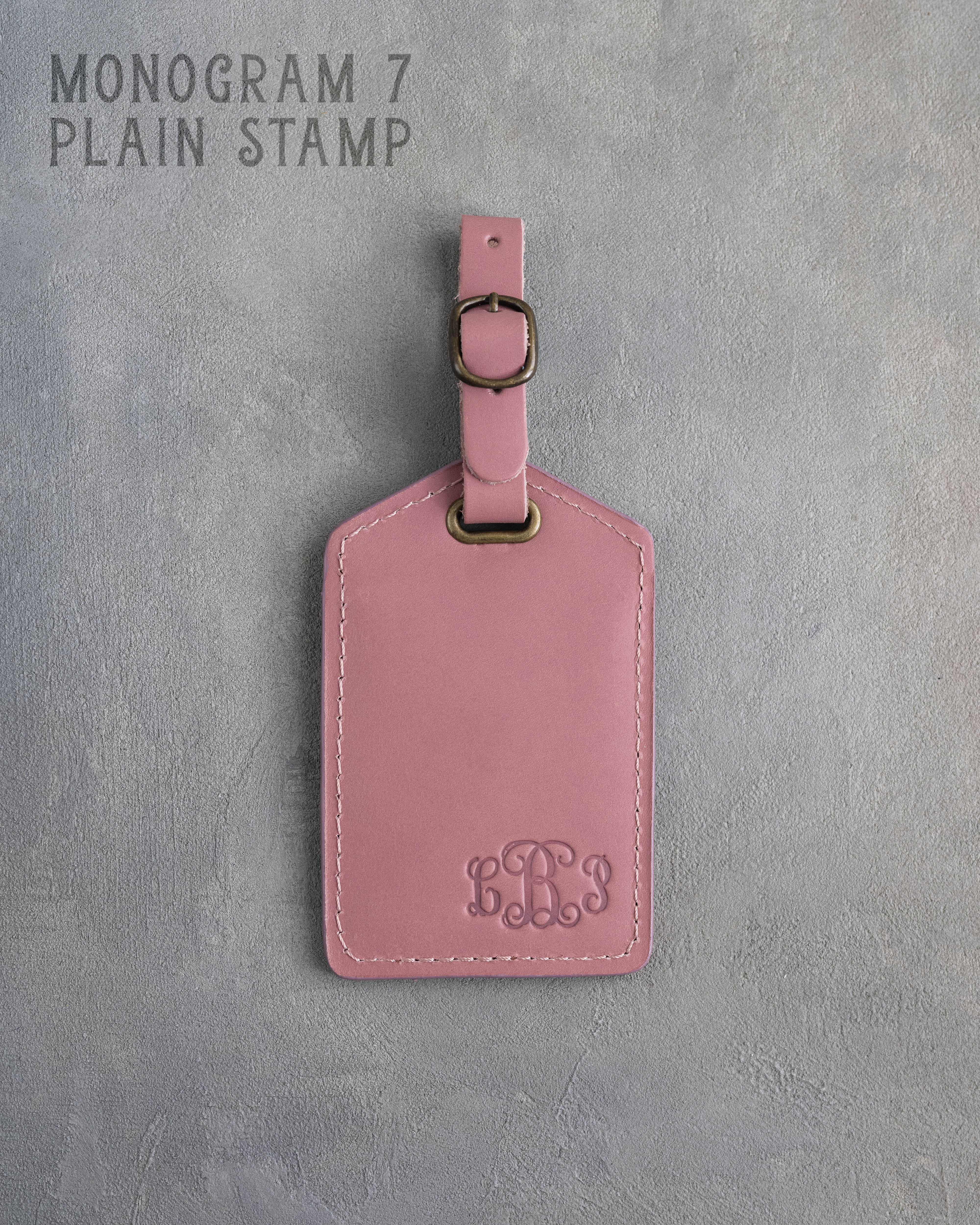 Parisian Blossom Leather Luggage Tag Personalized