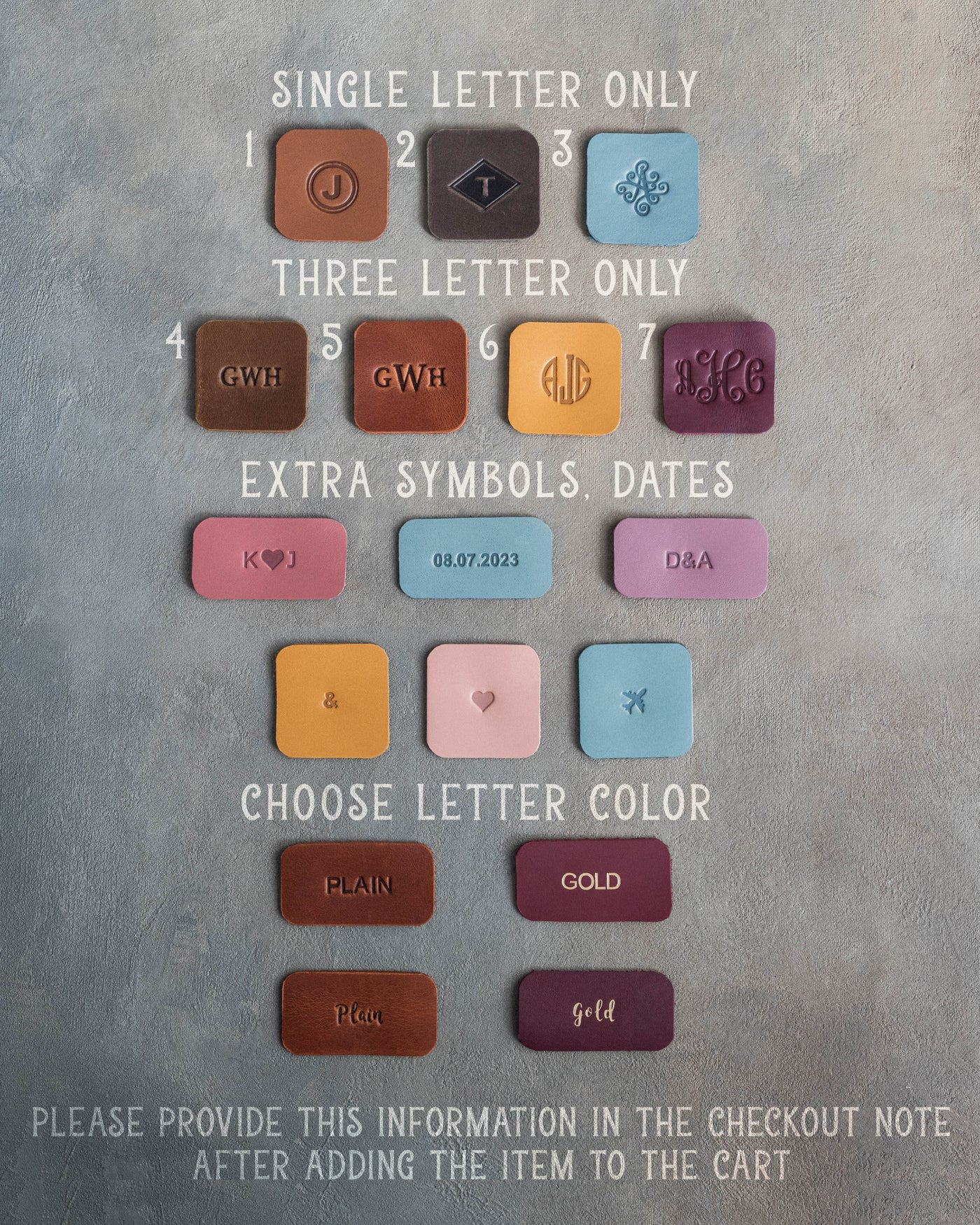 Personalized Leather Keychain in Parisian Blossom Leather