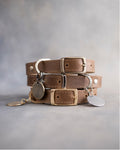 Dog Collar in Sicilian Brown leather with classy pin buckle